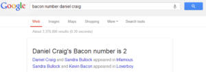 Screenshot Bacon Number Daniel Craig
