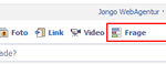 Screenshot der neuen Facebook Umfrage erstellen Funktion.
