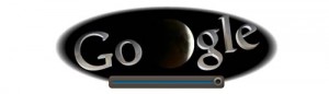 Screenshot: Google Doodle Mondfinsternis um 21.16Uhr