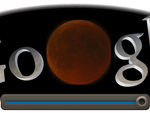 Screenshot: Google Doodle Mondfinsternis um 20.50Uhr