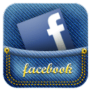 Icon Facebook Hosentasche 128x128