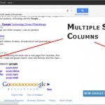 Screenshot: Google im Zwei-Spalten-Layout