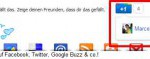 Screenshot - Google+ Button in Website integriert