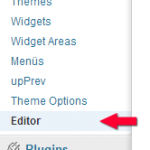 Screenshot Wordpress Menü Editor