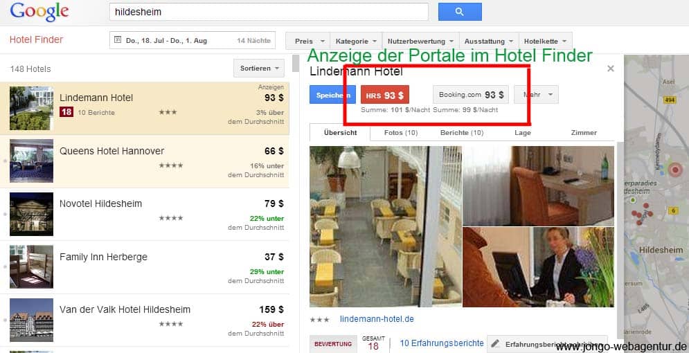 #HotelSEO: Google-Hotelsuche um neues Feature erweitert